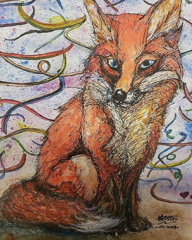 Kristi's art entry - a fox